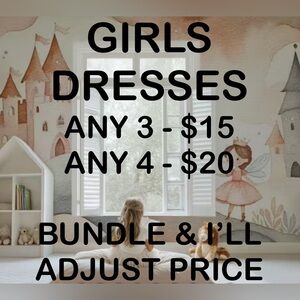 BUNDLE LITTLE GRL DRESSES AND SAVE TONS!! 🩵🩷